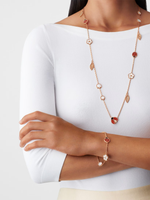 Van Cleef & Arpels Lucky Spring bracelet, 5 motifs 18K rose gold, Carnelian, Mother-of-pearl, Onyx - Image 4