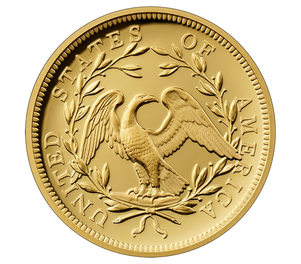 230th Anniversary Flowing Hair High Relief Gold Coin