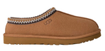Brown slipper with decorative trim on a white background - Image 1
