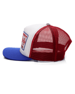 Chrome Hearts CH Hollywood USA Trucker Hat Red, White & Blue - Image 4