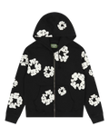 Denim Tears Cotton Wreath Zip Hoodie Black