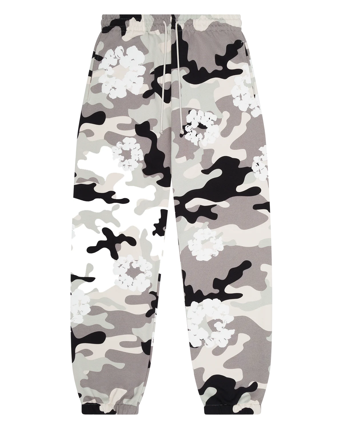 Denim Tears White Snow Camo Cotton Wreath Sweatpant