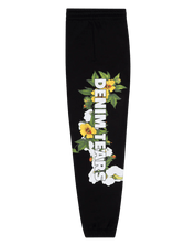 Denim Tears DT Floral Logo Sweatpant Black