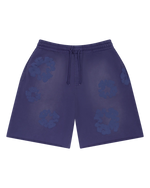 Denim Tears Mono Cotton Wreath Sweat Shorts Washed Blue - Image 1