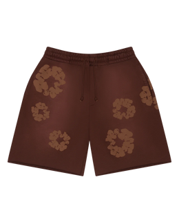 Denim Tears Mono Cotton Wreath Sweat Shorts Brown