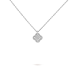 Van Cleef & Arpels Sweet Alhambra pendant 18K white gold, Diamond - Image 1