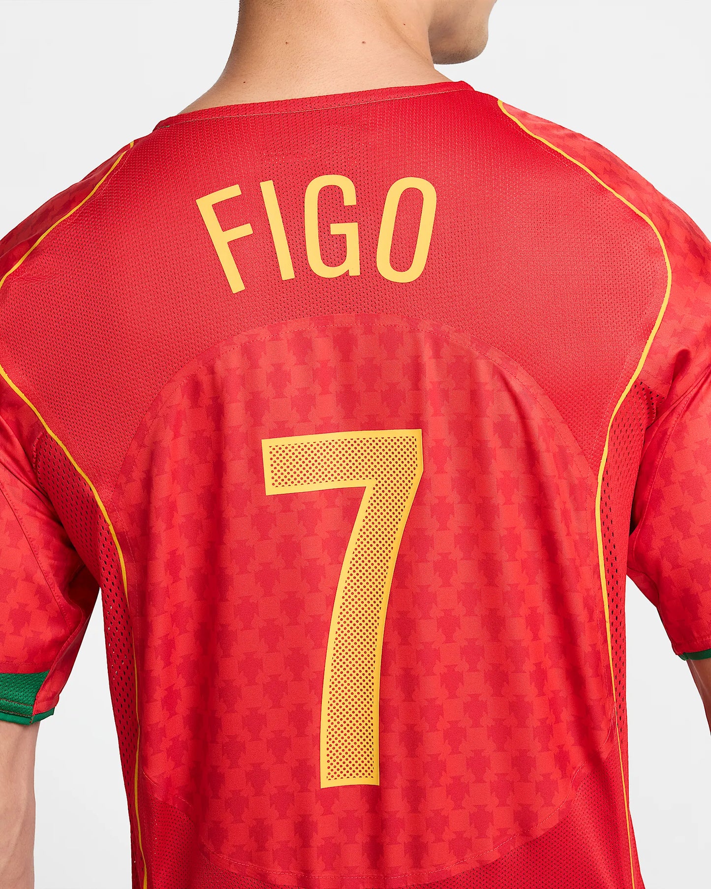 Luis Figo Portugal 2004 Reissue Men's Nike Soccer Replica Jersey