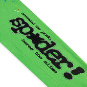 Sp5der Punk V2 Rhinestone Sweatpant Bright Green
