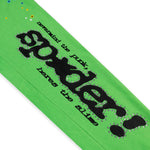 Sp5der Punk V2 Rhinestone Sweatpant Bright Green - Image 3