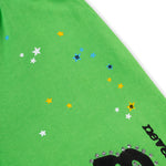 Sp5der Punk V2 Rhinestone Sweatpant Bright Green - Image 4