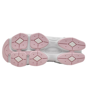 Pink and white shoe sole with 'New Balance' branding on a white background