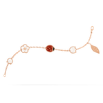 Van Cleef & Arpels Lucky Spring bracelet, 5 motifs 18K rose gold, Carnelian, Mother-of-pearl, Onyx - Image 2