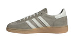 Gray Adidas sneaker with white stripes on a light gray background - Image 3