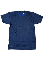 Chrome Hearts Neck Logo Pocket T-Shirt Black / Blue