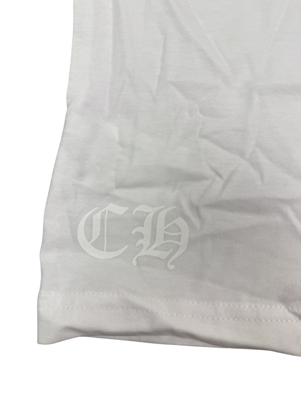 Chrome Hearts Neck Logo Pocket T-Shirt White / Blue