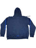 Chrome Hearts Script Thermal Zip Up Hoodie Black / Blue - Image 2