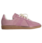 Pink sneaker with a brown sole on a white background - Image 1