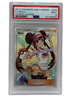 2019 Pokémon Cosmic Eclipse Rosa Full Art 236/236 PSA 9 MINT (Sun & Moon) - Image 1