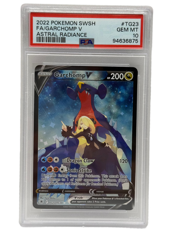 2022 Pokémon Astral Radiance Garchomp V Full Art TG23/TG30 PSA 10 GEM MINT (Sword & Shield)