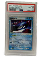 2004 Pokémon Hidden Legends Kyogre Ex Holo 94/101 PSA 10 GEM MINT - Image 1
