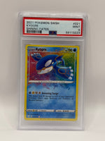 2021 Pokémon Shining Fates Kyogre Amazing Rare 021/072 PSA 9 MINT (SWSH) - Image 3