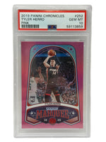 2019 Panini Chronicles Tyler Herro Pink Rookie Card #252 PSA 10 GEM MINT - Image 1