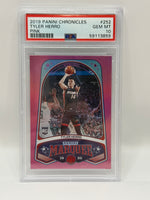 2019 Panini Chronicles Tyler Herro Pink Rookie Card #252 PSA 10 GEM MINT - Image 3