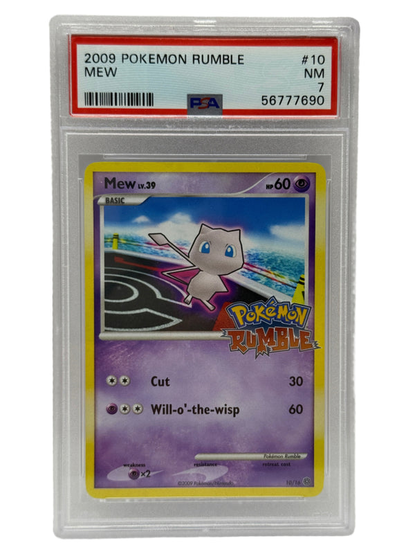 2009 Pokémon Rumble Wii Mew 10/16 PSA 7 NEAR MINT