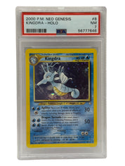 2000 Pokémon Neo Genesis Kingdra Holo 8/111 PSA 7 NEAR MINT