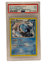 2013 Pokémon Plasma Blast Cosmos Blastoise Holo Error 2012  16/101 PSA 7 NEAR MINT - Image 1