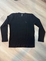 Chrome Hearts Wool Embroidered L/S Thermal Crewneck Black - Image 3