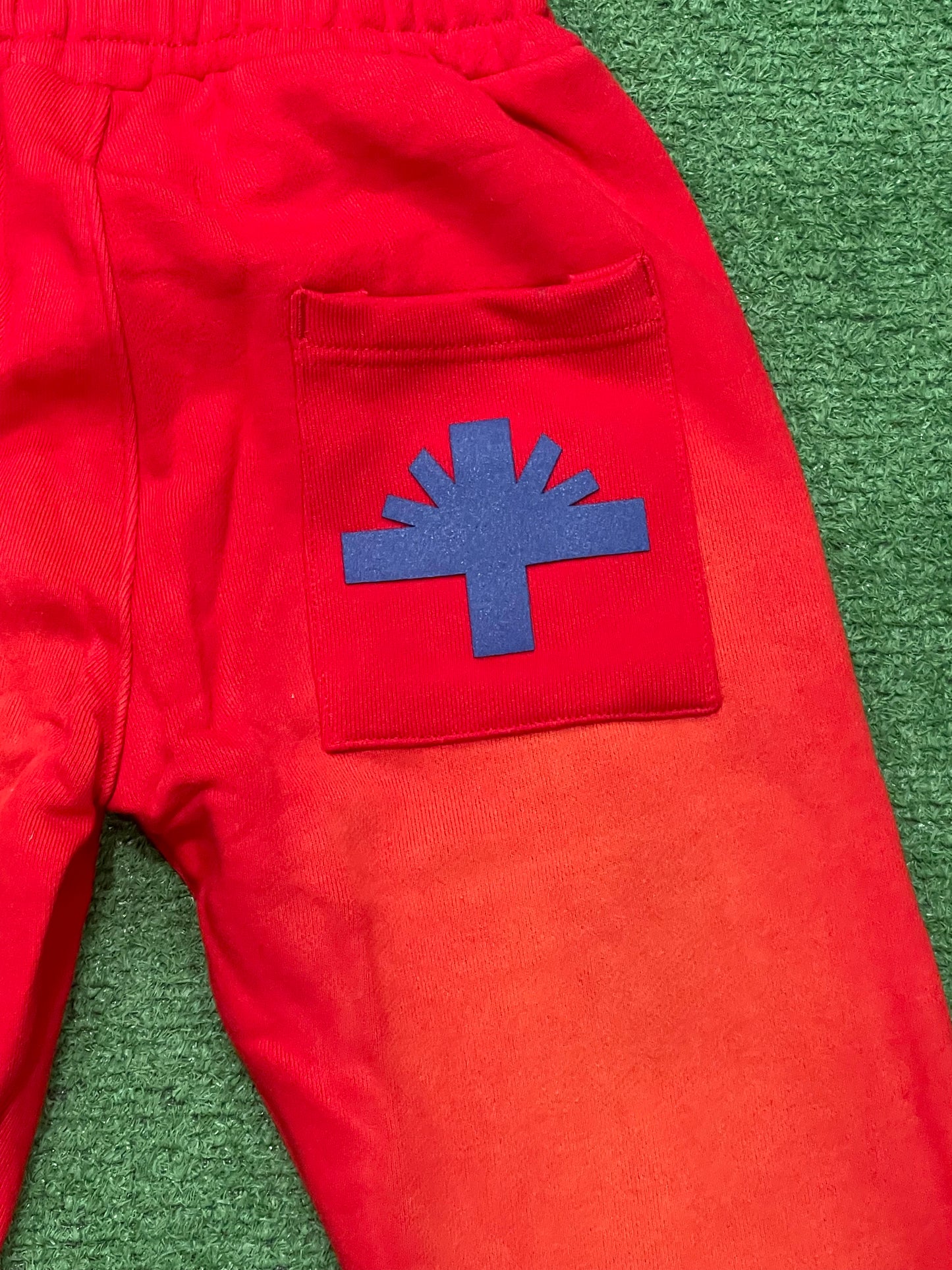 Vertabrae C-2 Sweat Pants Washed (Red & Blue)