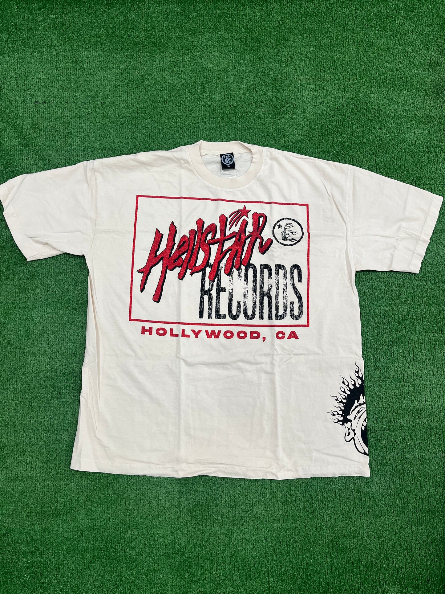 Hellstar Records T-shirt Off-White
