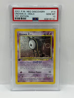 2001 Pokémon Neo Discovery 1st Edition Unown A Holo 14/75 PSA 10 GEM MINT - Image 3
