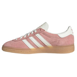 Pink Adidas sneaker with white stripes on a white background - Image 3