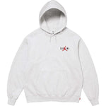 Supreme Jordan Hooded Sweatshirt (FW24) Ash Grey - Image 1