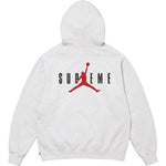 Supreme Jordan Hooded Sweatshirt (FW24) Ash Grey - Image 2