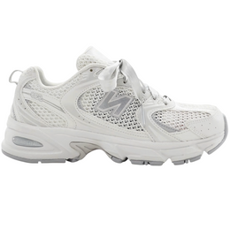 New Balance 530 Lacci in Nastro Bianco, Beige e Argento (Da Donna)