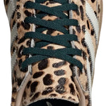 Leopard print sneaker with Adidas logo on a white background - Image 4