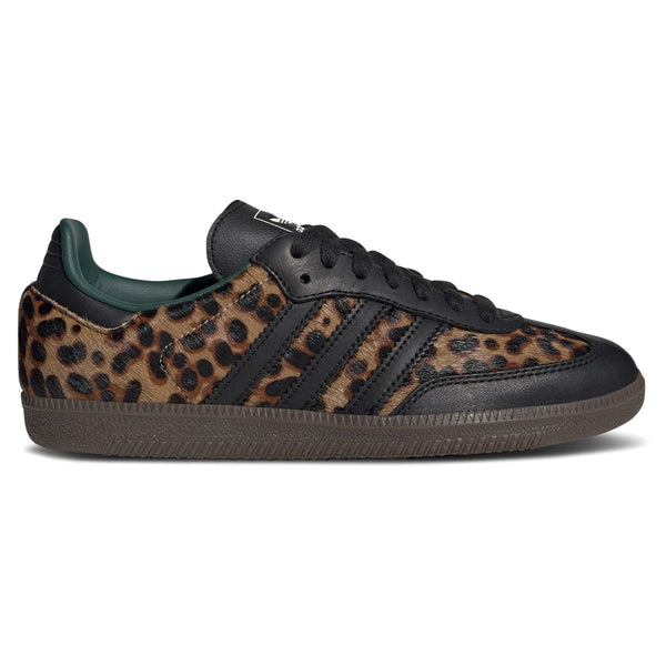 Adidas Samba OG Black Green Leopard (Women's)