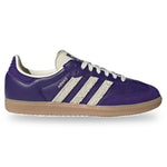 Purple sneaker with white stripes and 'Samba' branding on a white background - Image 1