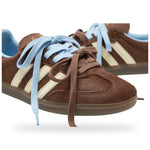 Adidas Samba OG Dark Brown Cream Blue Pony Hair (Women's) sneakers — style KI2515 — photo 3 of 6 - Image 3