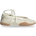 Adidas Taekwondo Mei Scarpe da Balletto con Tessitura a Cestino Bianco Crema (Donna)