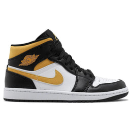 Air Jordan 1 Mid White Pollen Black (Preschool)