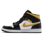 Air Jordan 1 Mid White Pollen Black (Preschool) - Image 4