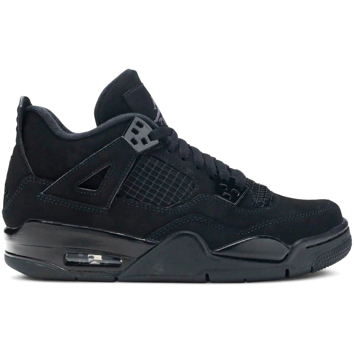 Air Jordan 4 Retro Black Cat (2025) (GS) sneakers — style IB4171-010 — photo 1 of 5