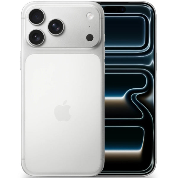 Smartphone with Apple logo on a white background