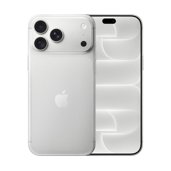 Apple iPhone 18 Pro Max in Silver, front and back