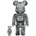 Bearbrick HR Giger 100% & 400% Set Black Chrome