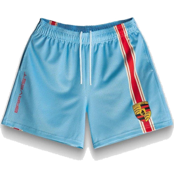 Bravest Studios Blue Racing Shorts - Supra Sneakers